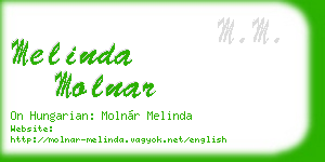 melinda molnar business card